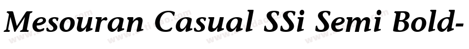 Mesouran Casual SSi Semi Bold字体转换